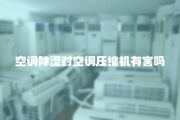空調除濕對空調壓縮機有害嗎