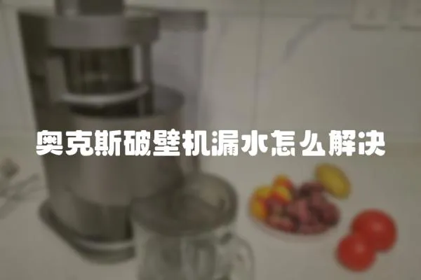 奧克斯破壁機漏水怎么解決