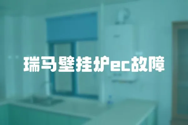 瑞馬壁掛爐ec故障