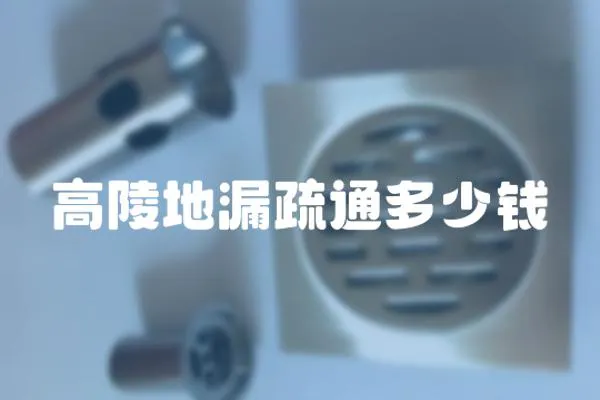 高陵地漏疏通多少錢