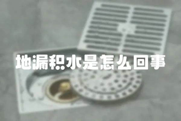 地漏積水是怎么回事