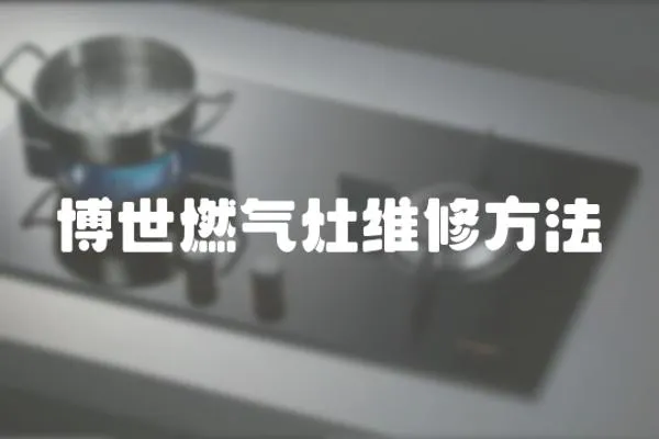 博世燃?xì)庠罹S修方法