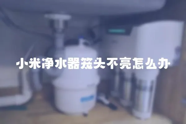 小米凈水器籠頭不亮怎么辦