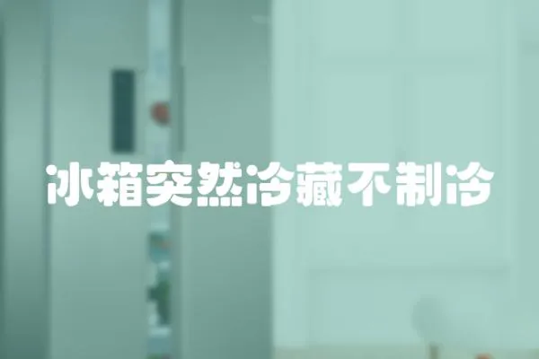 冰箱突然冷藏不制冷