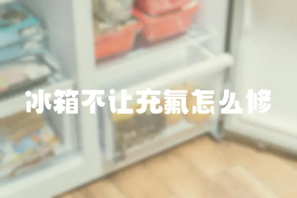 冰箱不讓充氟怎么修