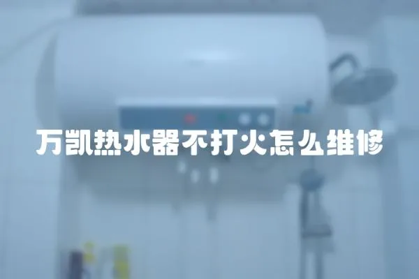 萬凱熱水器不打火怎么維修
