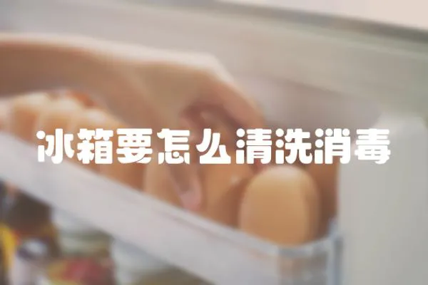 冰箱要怎么清洗消毒