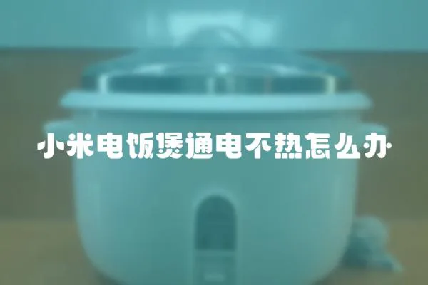 小米電飯煲通電不熱怎么辦