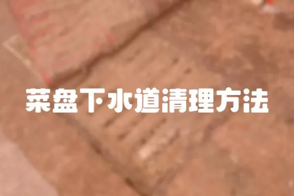 菜盤下水道清理方法