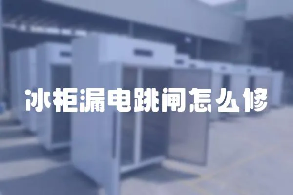 冰柜漏電跳閘怎么修