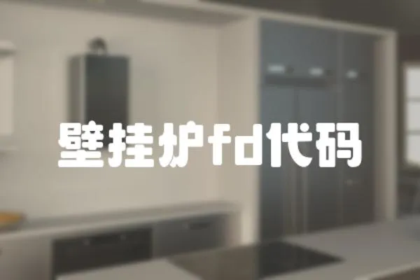壁掛爐fd代碼