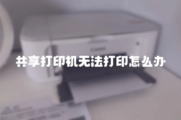 共享打印機無法打印怎么辦