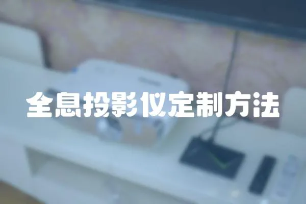 全息投影儀定制方法