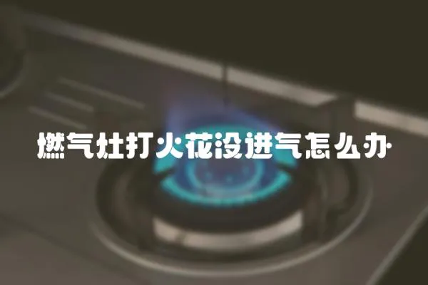 燃氣灶打火花沒進氣怎么辦