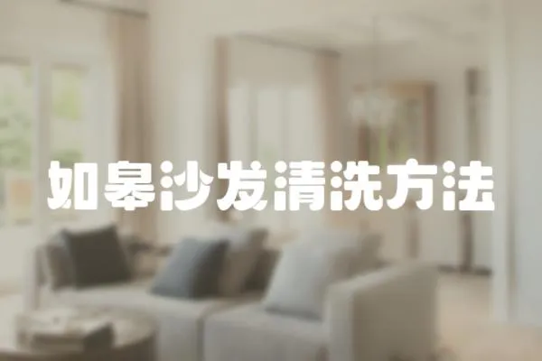 如皋沙發(fā)清洗方法