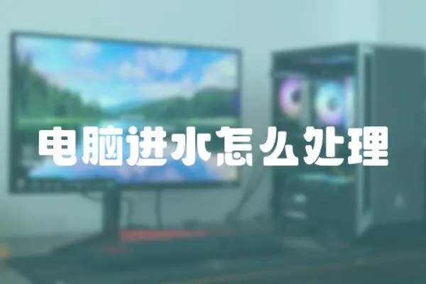 電腦進水怎么處理