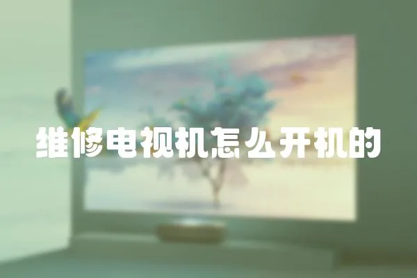 維修電視機怎么開機的