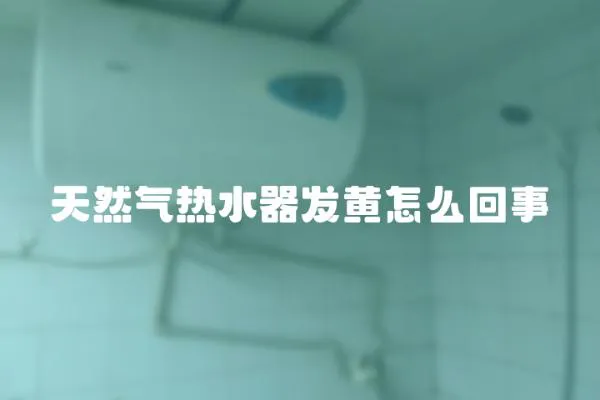 天然氣熱水器發黃怎么回事