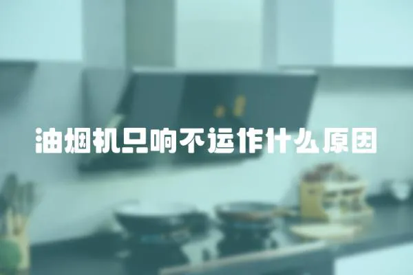 油煙機只響不運作什么原因