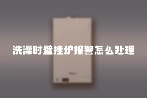 洗澡時壁掛爐報警怎么處理