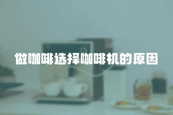 做咖啡選擇咖啡機的原因
