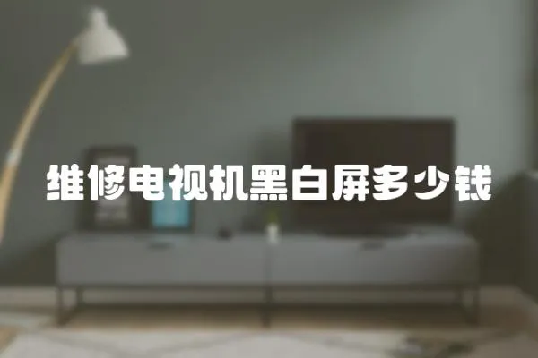 維修電視機黑白屏多少錢