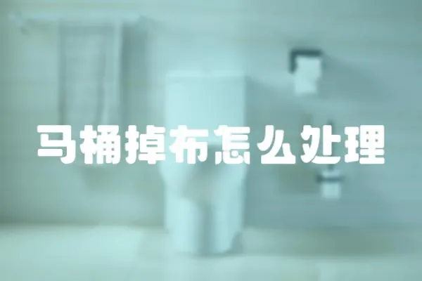馬桶掉布怎么處理