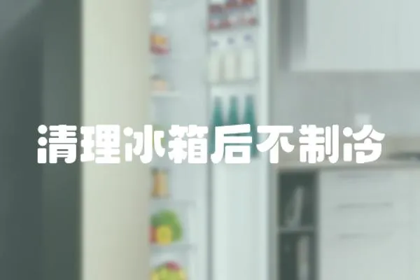 清理冰箱后不制冷