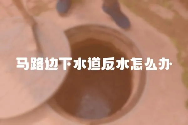 馬路邊下水道反水怎么辦