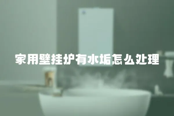 家用壁掛爐有水垢怎么處理