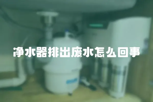 凈水器排出廢水怎么回事