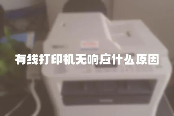 有線打印機無響應什么原因