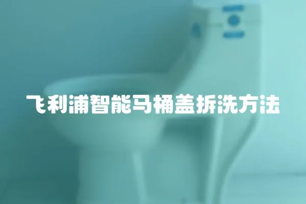 飛利浦智能馬桶蓋拆洗方法
