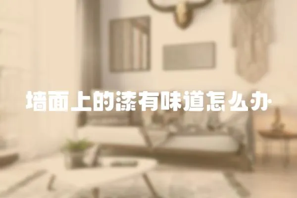 墻面上的漆有味道怎么辦