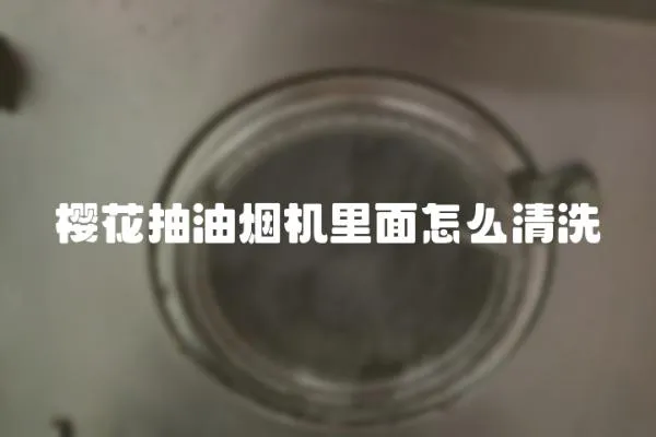 櫻花抽油煙機里面怎么清洗
