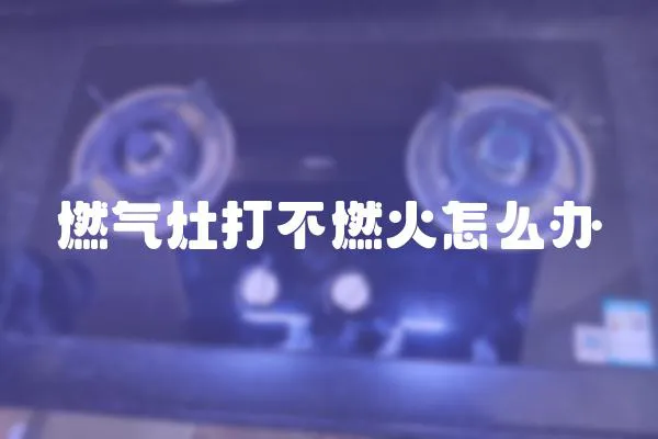 燃?xì)庠畲虿蝗蓟鹪趺崔k