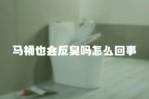 馬桶也會反臭嗎怎么回事