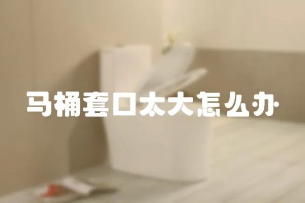 馬桶套口太大怎么辦