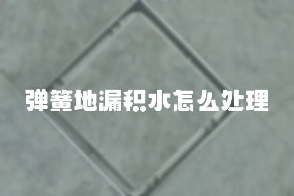 彈簧地漏積水怎么處理