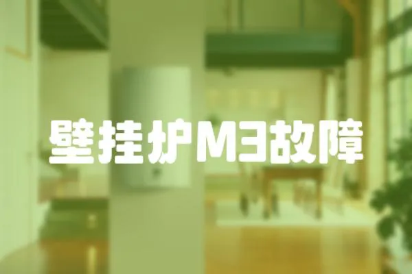 壁掛爐M3故障