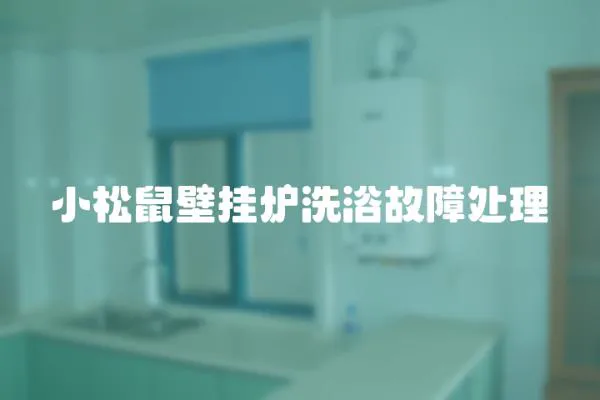 小松鼠壁掛爐洗浴故障處理