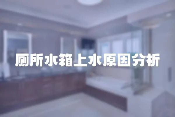 廁所水箱上水原因分析