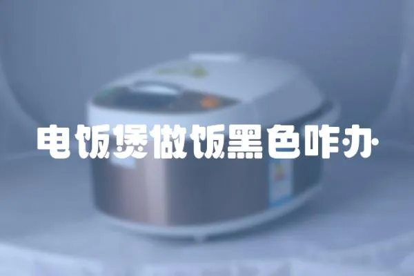 電飯煲做飯黑色咋辦