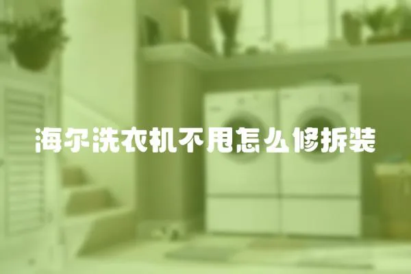 海爾洗衣機不甩怎么修拆裝