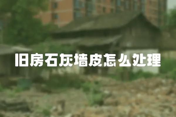 舊房石灰墻皮怎么處理