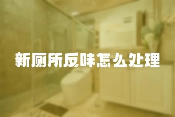 新廁所反味怎么處理