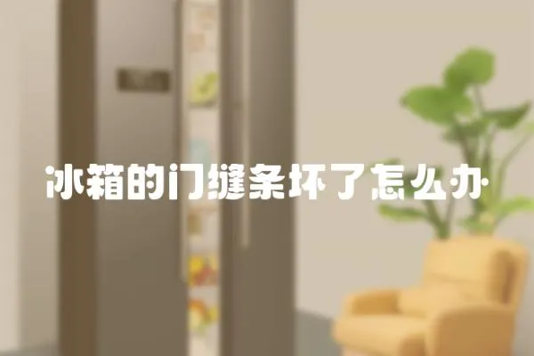 冰箱的門縫條壞了怎么辦