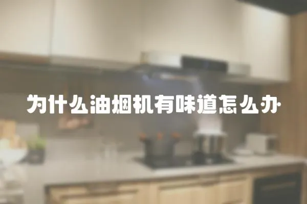 為什么油煙機有味道怎么辦