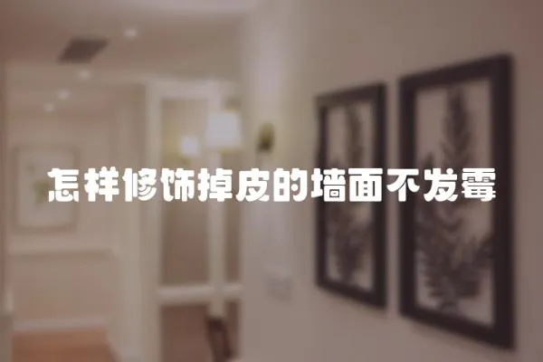 怎樣修飾掉皮的墻面不發(fā)霉
