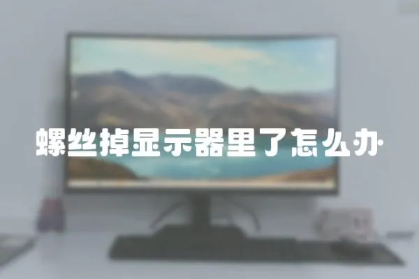 螺丝掉显示器里了怎么办